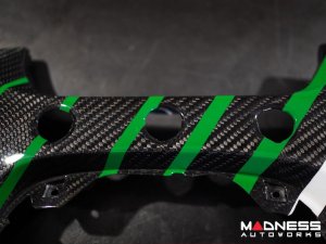 FIAT 500 Custom Dashboard - Carbon Fiber - Italian Racing Stripe